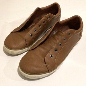 1901 Nordstrom Kids Faux Brown Dress/Casual Leather Sneakers - 6.5